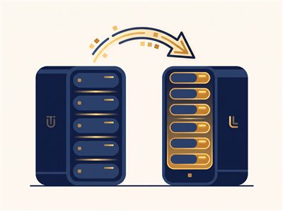 U2L 시스템 마이그레이션 일러스트